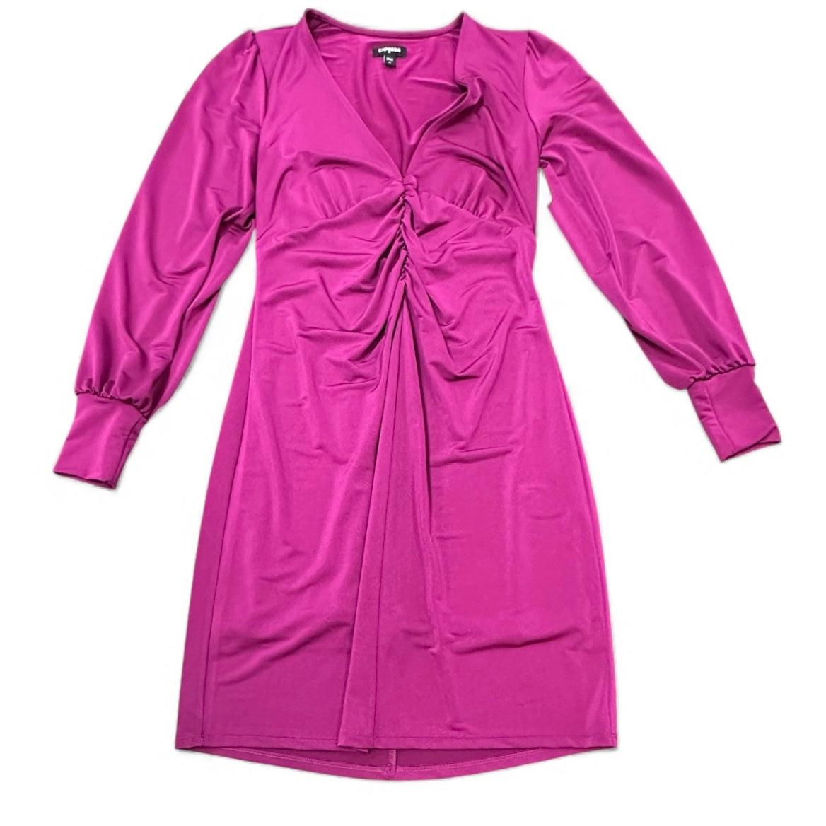 EXPRESS MAGENTA PINK LONG SLEEVE DRESS 158 SMALL