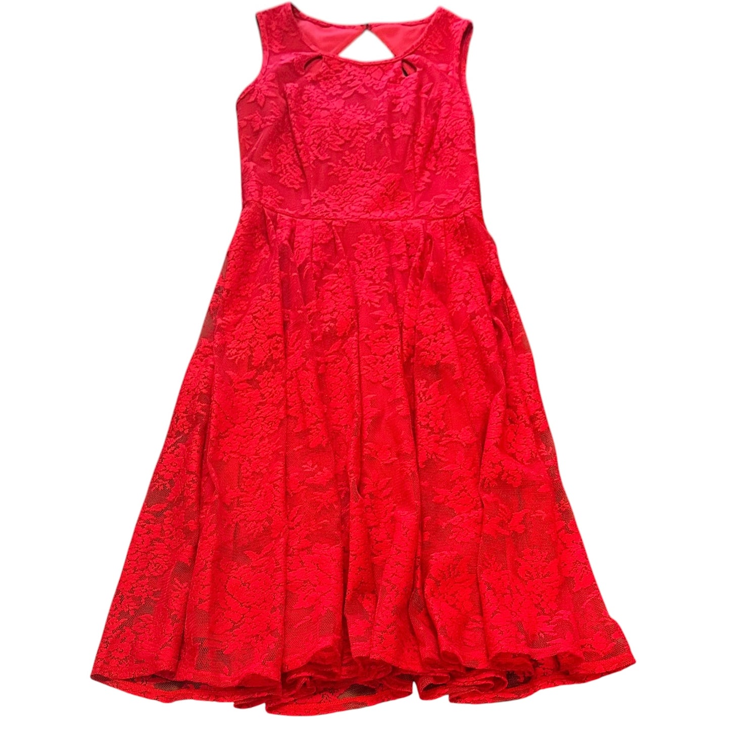 DANNY & NICOLE BURGUNDY LACE DRESS NWT Y2K 100 SZ 6