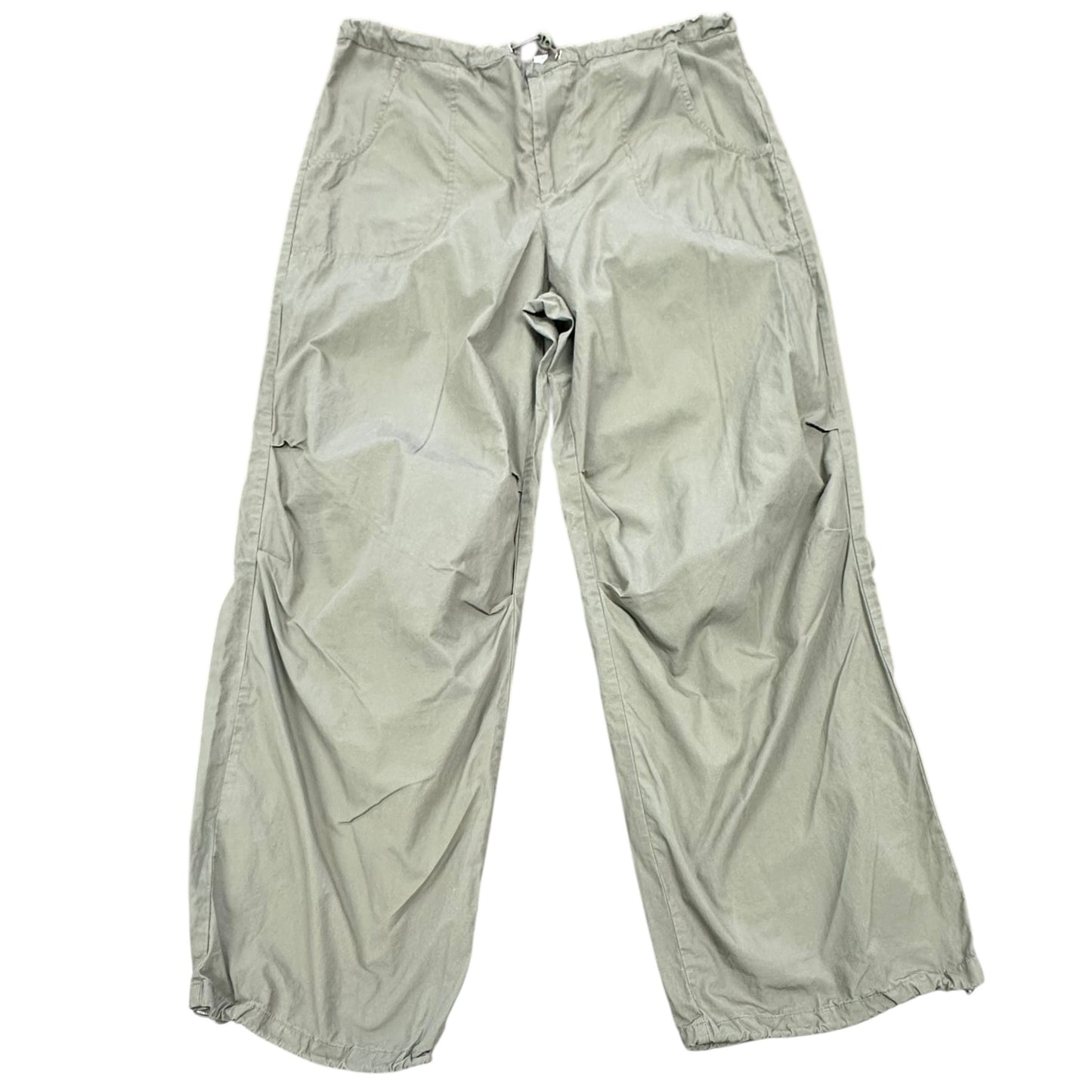 NICOLE + LINA GREEN WIDE LEG PANTS 100 NWOT MEDIUM