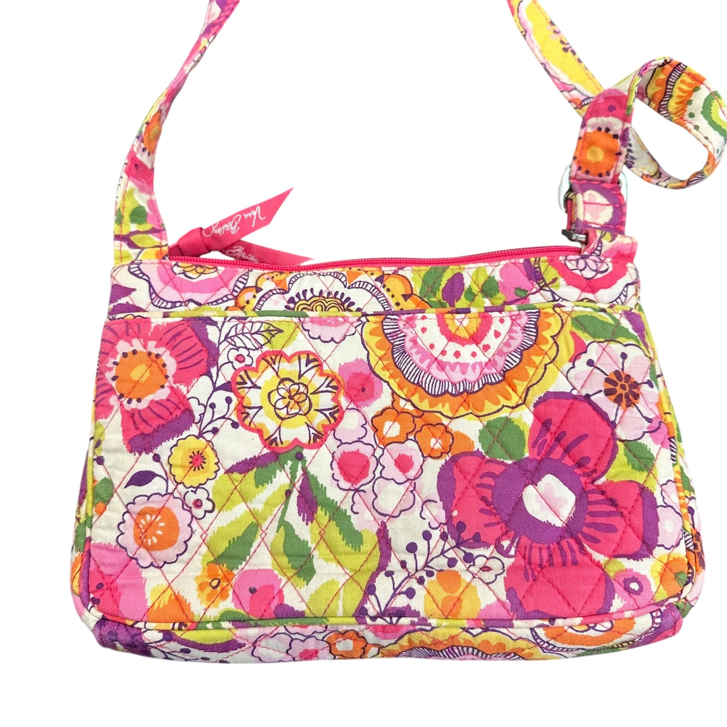 VERA BRADLEY CLEMENTINE FLORAL QUILTED CROSSBODY 258 GUC