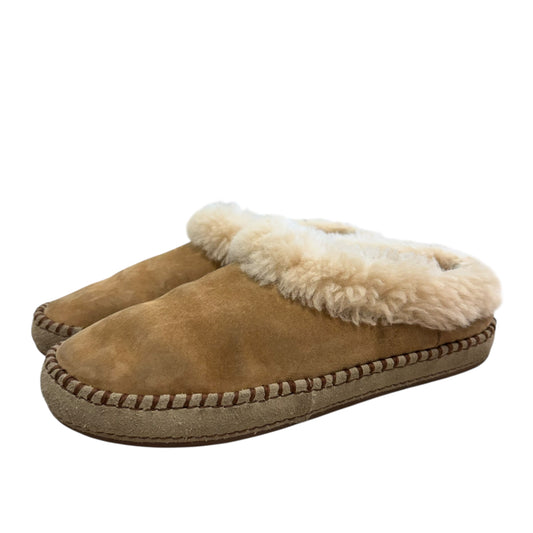 UGG SLIP ON TAN SHOES 219 SZ 10 WELL USED