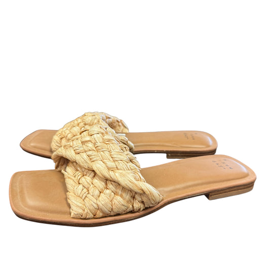 A NEW DAY NICOLETTE RAFFIA SLIDE SANDALS 87 SZ 7