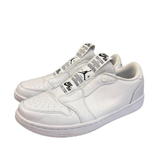 AIR JORDAN 1 RETRO LOW SLIP ON SNEAKERS WHITE 233 SZ 9