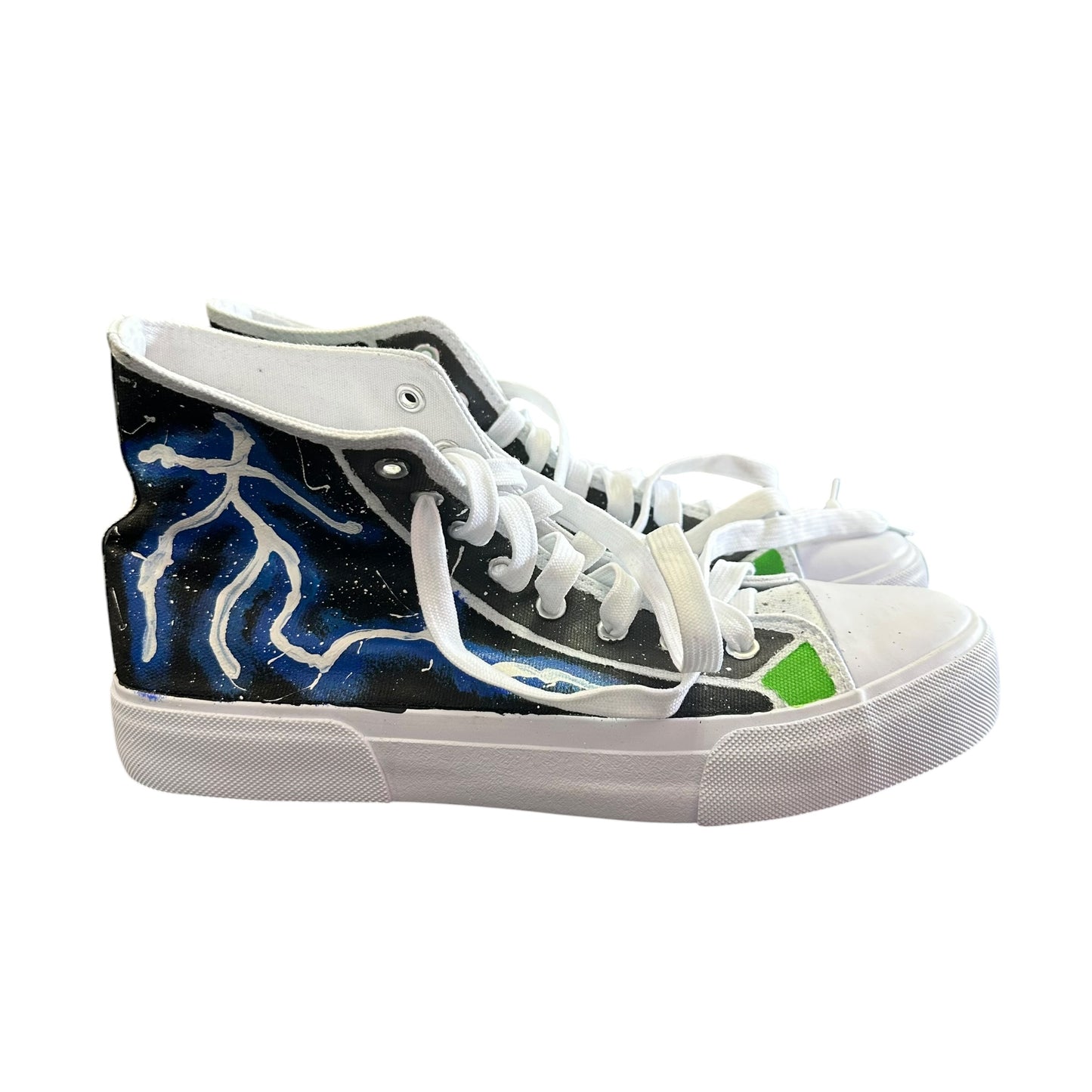 HANDPAINTED HIGHTOP SNEAKERS 112 SZ 10