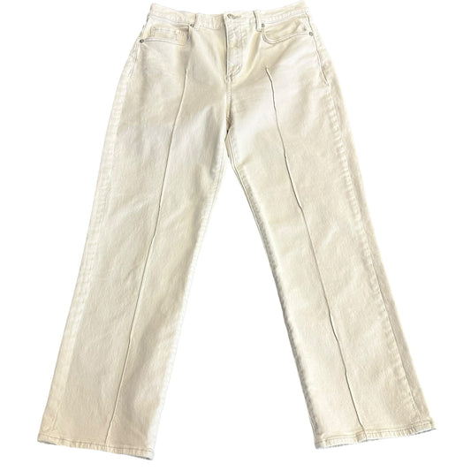 THE LOFT BEIGE THE STRAIGHT DENIM JEANS 38 SZ 4/27