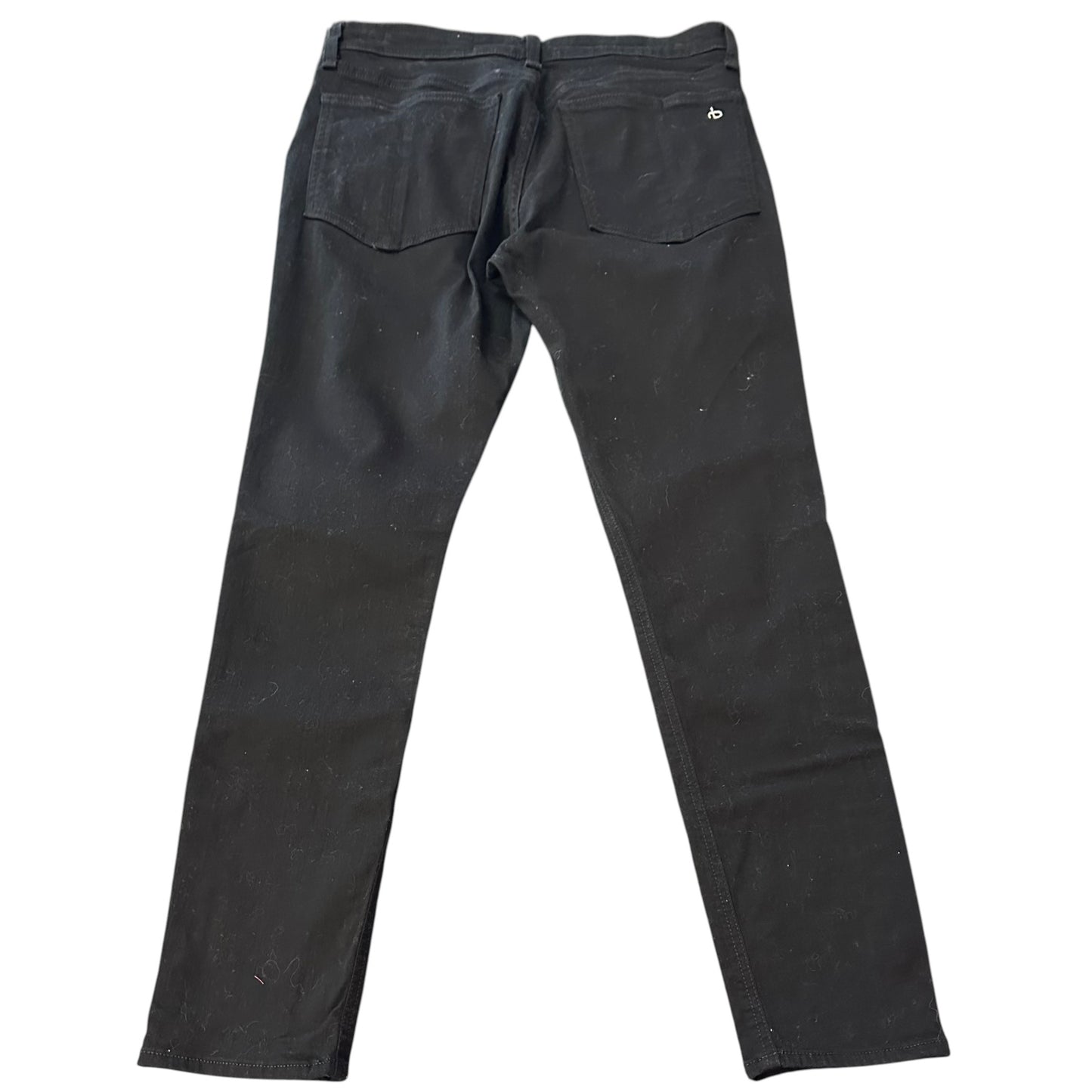 RAG & BONE JEANS BLACK CATE MID RISE SKINNY 249 SZ 28