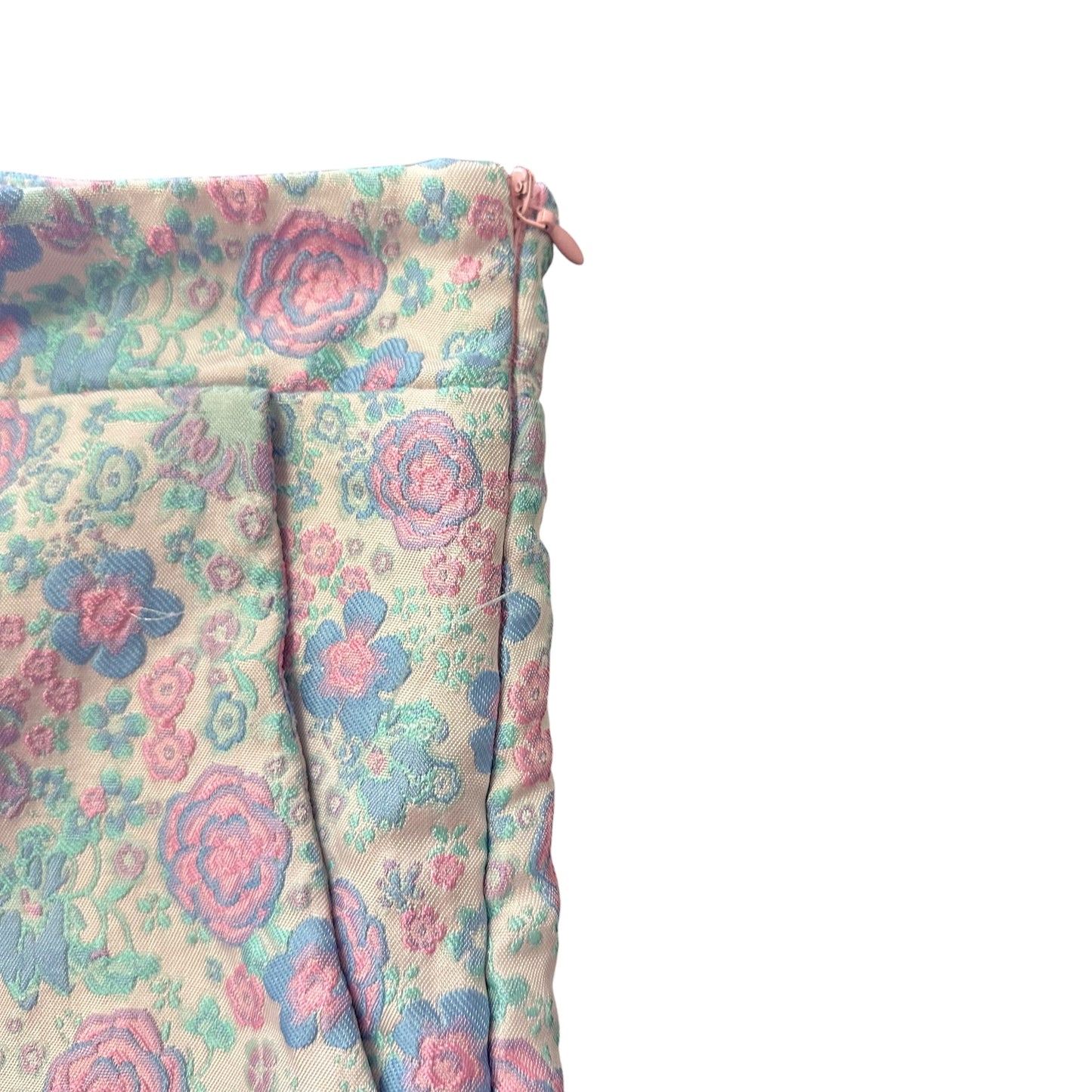 TCEC COLORFUL FLORAL HIGH RISE SHORTS SIDE ZIP 100 MED / 6