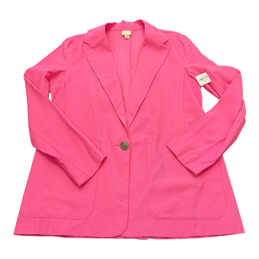 A NEW DAY PINK SINGLE BUTTON BLAZER 100 MEDIUM