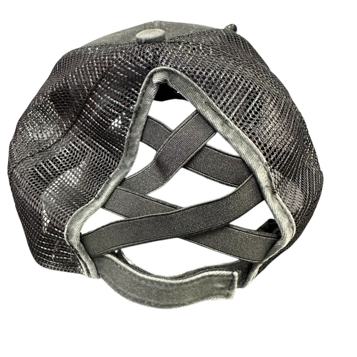 BLACK DISTRESSED CAP 44 OS