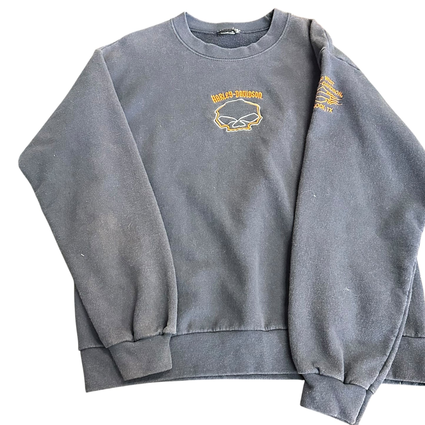 HARLEY DAVIDSON VINTAGE NAVY SWEATSHIRT 154 MEDIUM