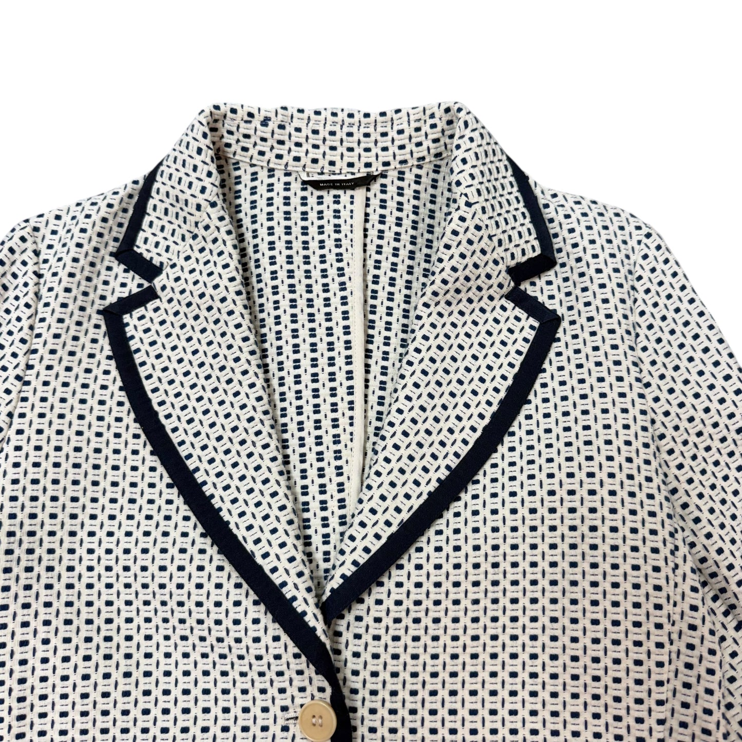 MAXMARA WEEKEND LINEN COTTON WOVEN BLAZER 100 SZ 8