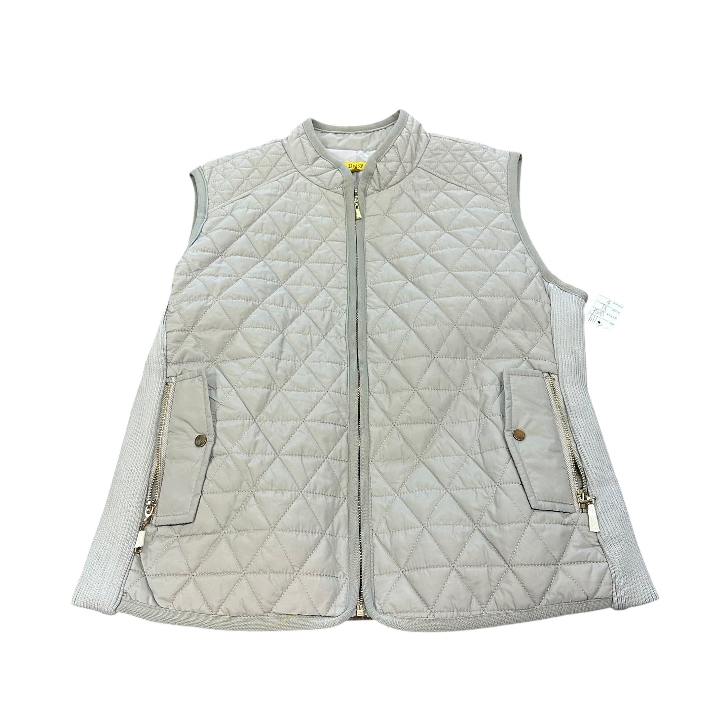 DAISY GRAY QUILTED VEST 117 XL