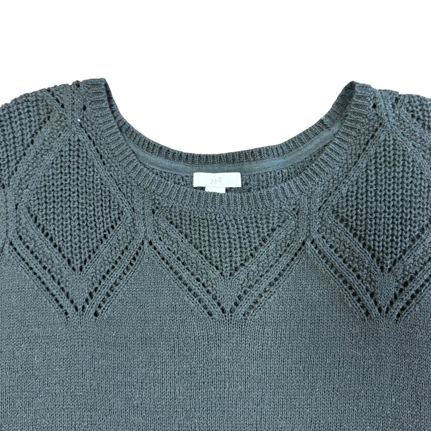 J JILL BLACK CAP SLEEVE SWEATER 100 3X