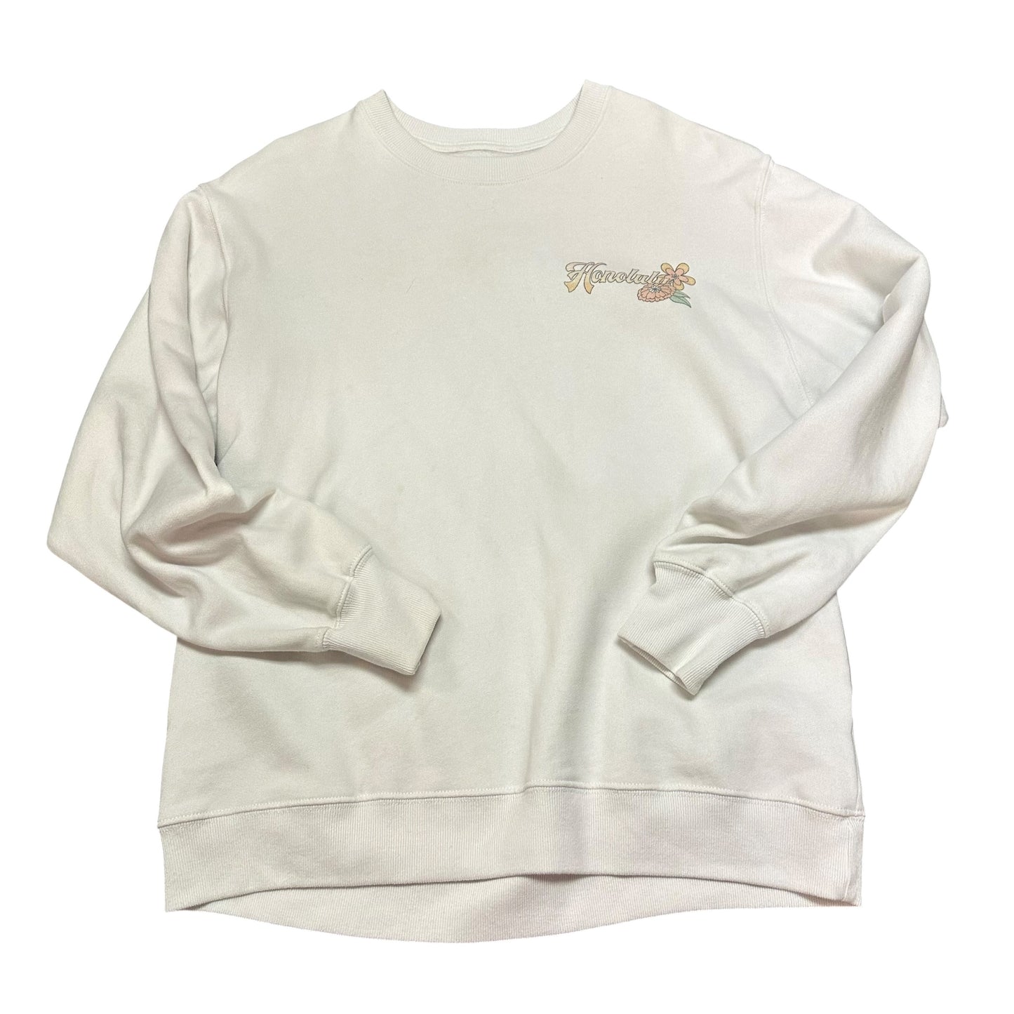 HOLLISTER HONOLULU WHITE SWEATSHIRT 122 XS **