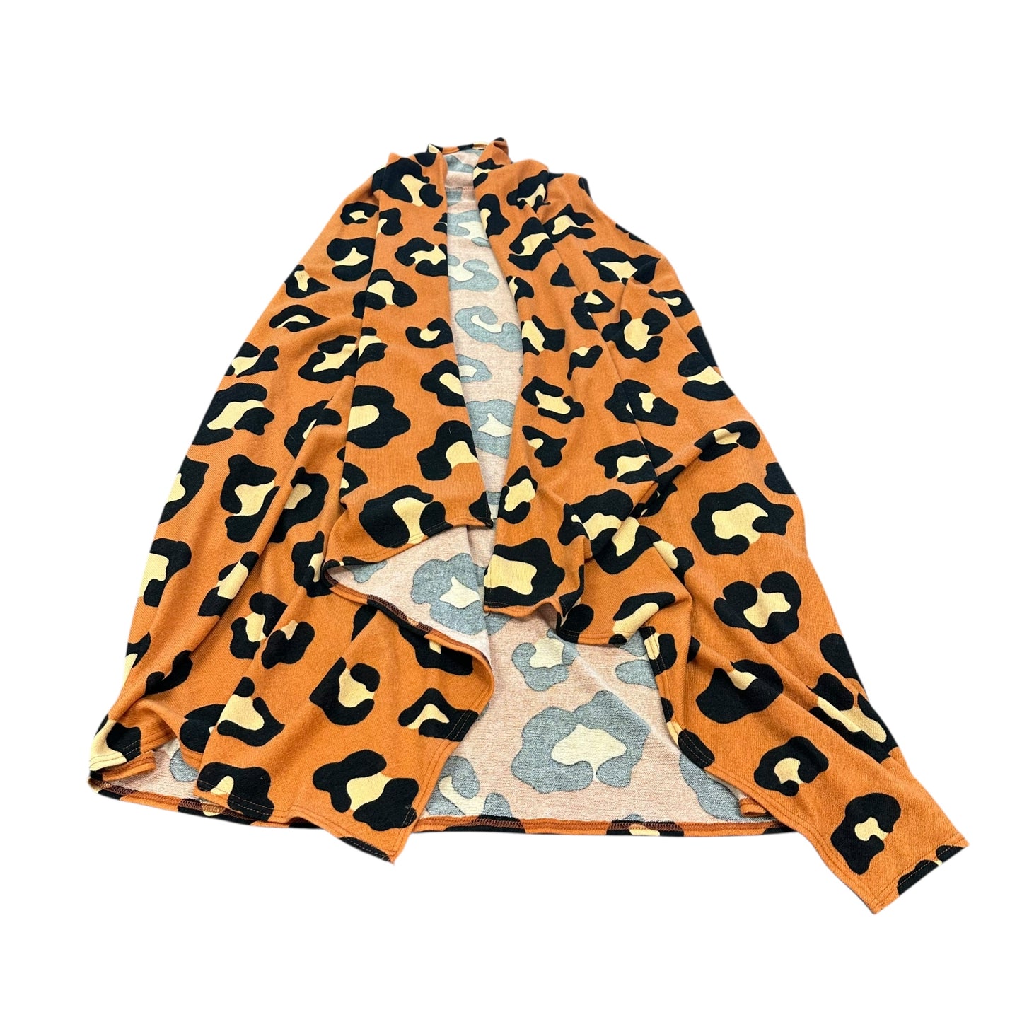 ANIMAL PRINT OPEN VEST 124 XL