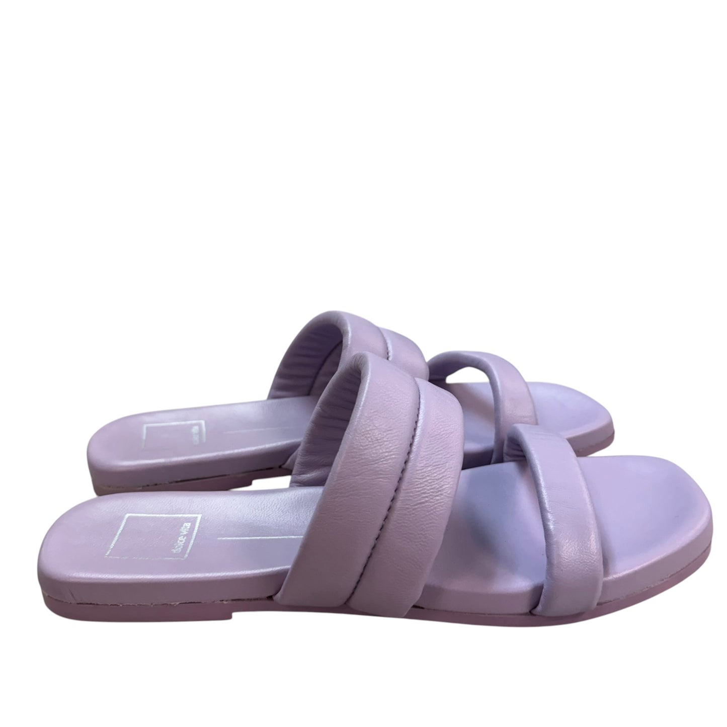 DOLCE VITA DOUBLE STRAP PURPLE FLAT SANDALS 123 SZ 10