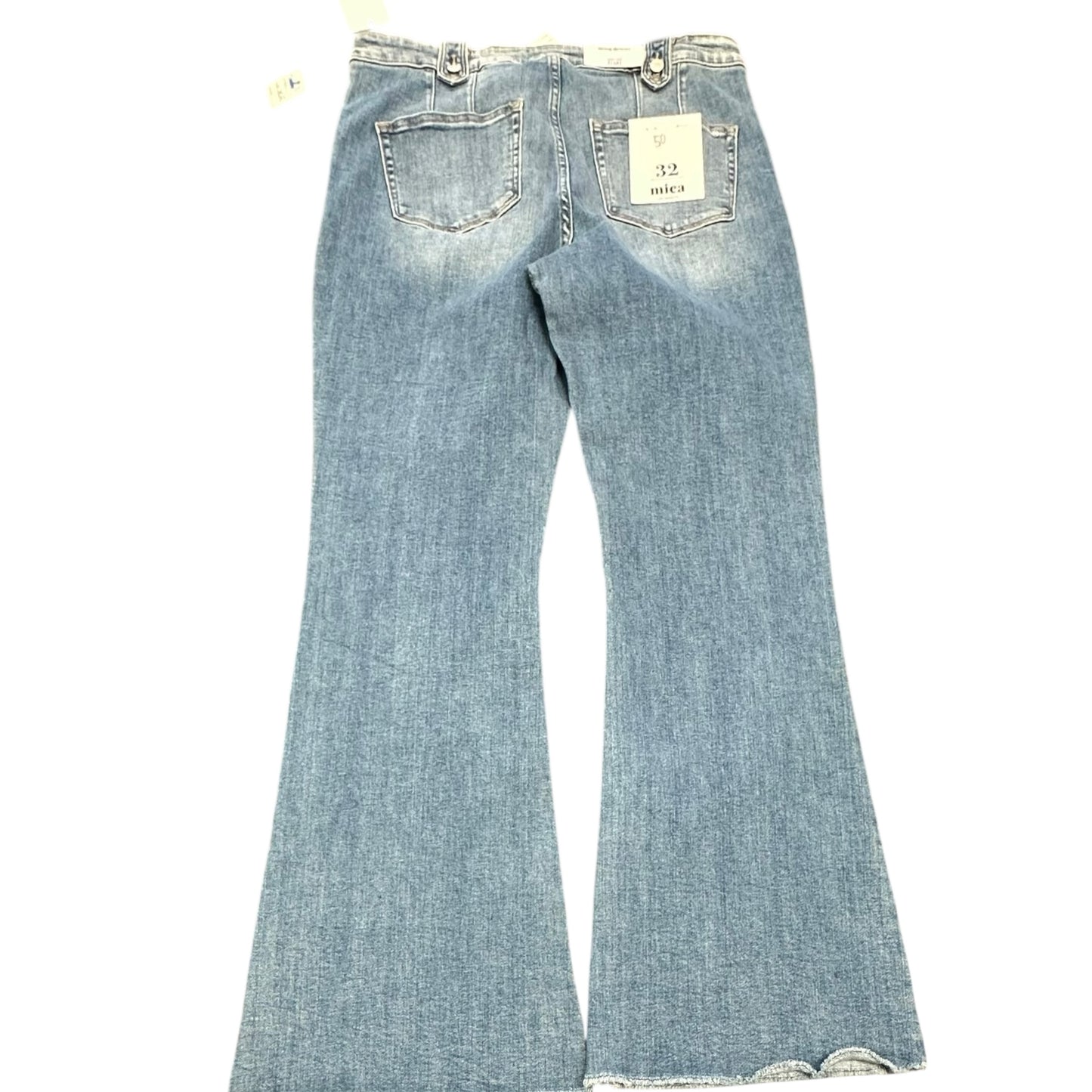 MICA DENIM HIGH RISE FLARE BLUE JEANS 100 NWT $50 SZ 12/32