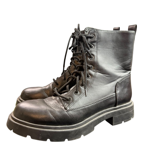 NOBO BLACK LUG SOLE COMBAT BOOTS 100 SZ 9