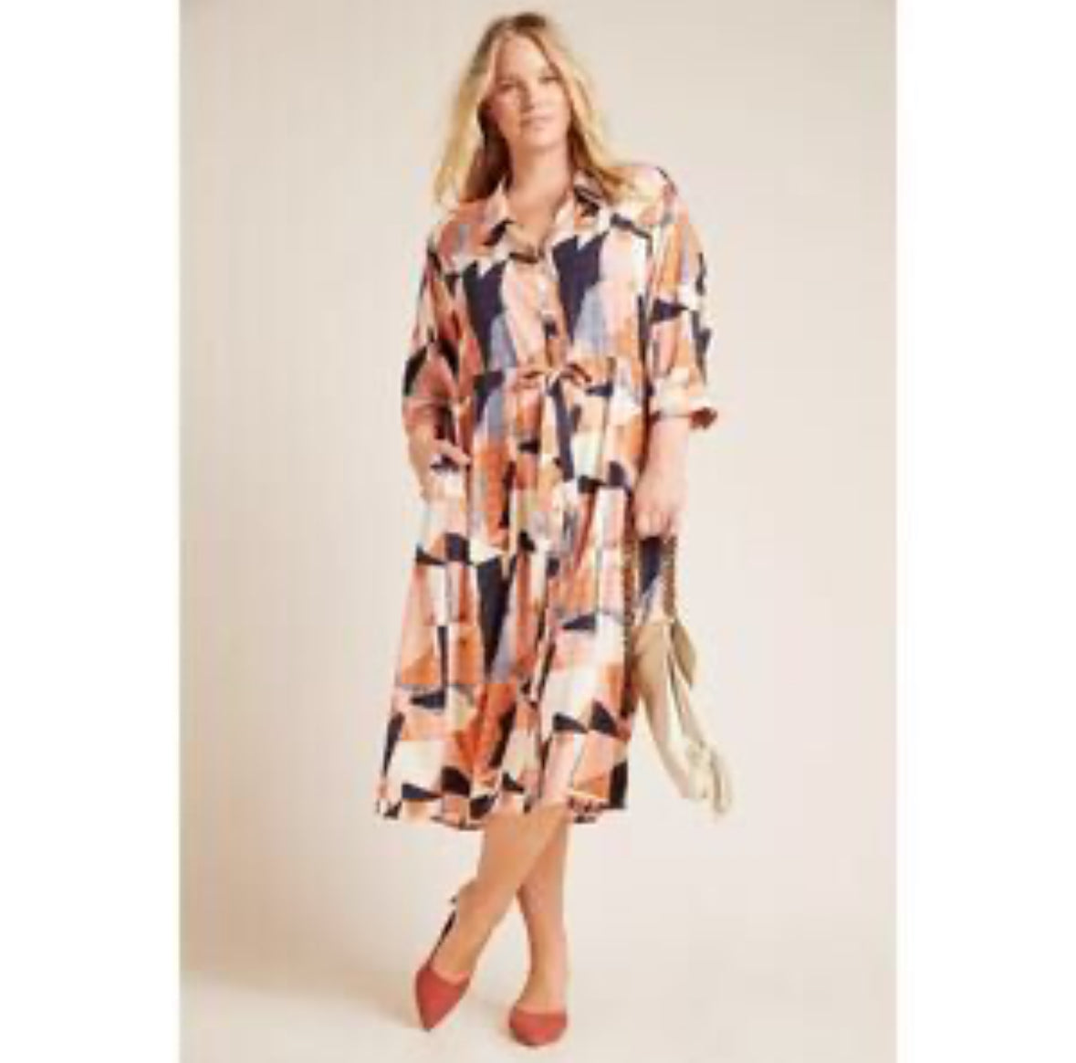ANTHROPOLOGIE CORY LYNN CALTER SHIRT DRESS 123 3X