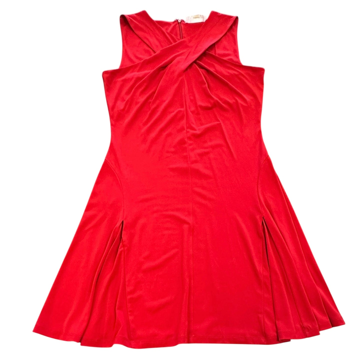 MICHAEL KORS RED FIT FLARE DRESS 233 Sz 10
