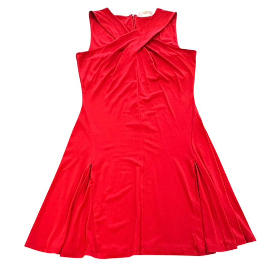 MICHAEL KORS RED FIT FLARE DRESS 233 Sz 10