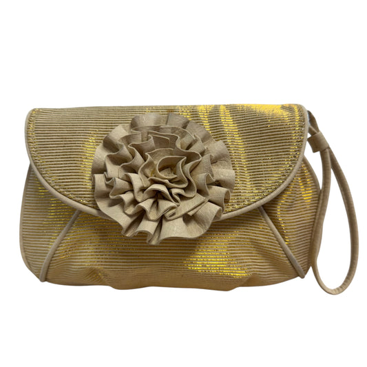 LOEFFLER RANDAL FOR TARGET GOLD FLORAL WRISTLET CLUTCH 100