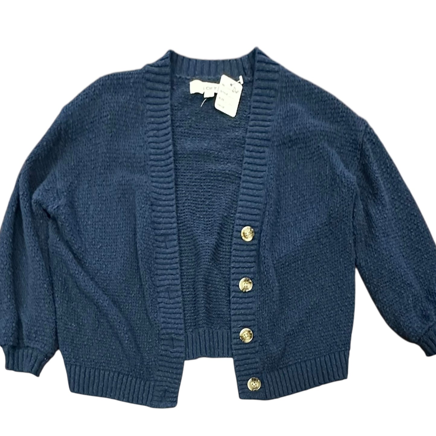 LOFT NAVY BLUE CARDIGAN 26 MEDIUM