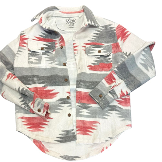 TEXAS TRUE THREADS FLEECE SOUTHWESTERN SHACKET 75 MEDIUM