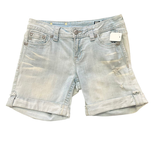 MISS ME LIGHT WASH BLUE DENIM JEAN SHORTS 251 SZ 28