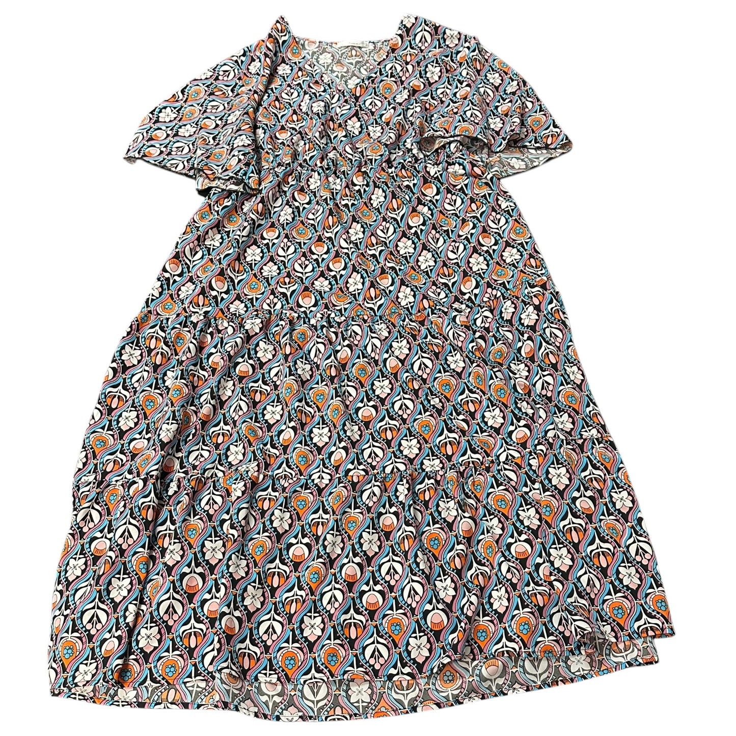 KELUUMMI FLORAL TIERED DRESS 100 SZ 18