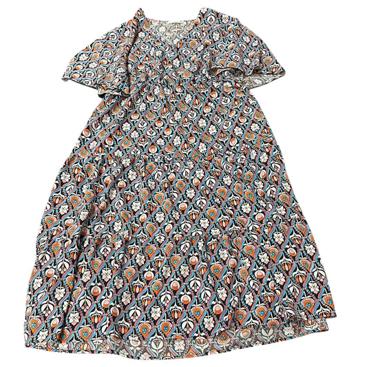 KELUUMMI FLORAL TIERED DRESS 100 SZ 18