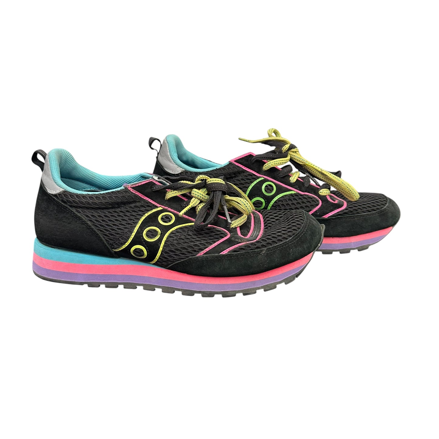 SAUCONY BLACK RETRO SNEAKERS 56 SZ 11