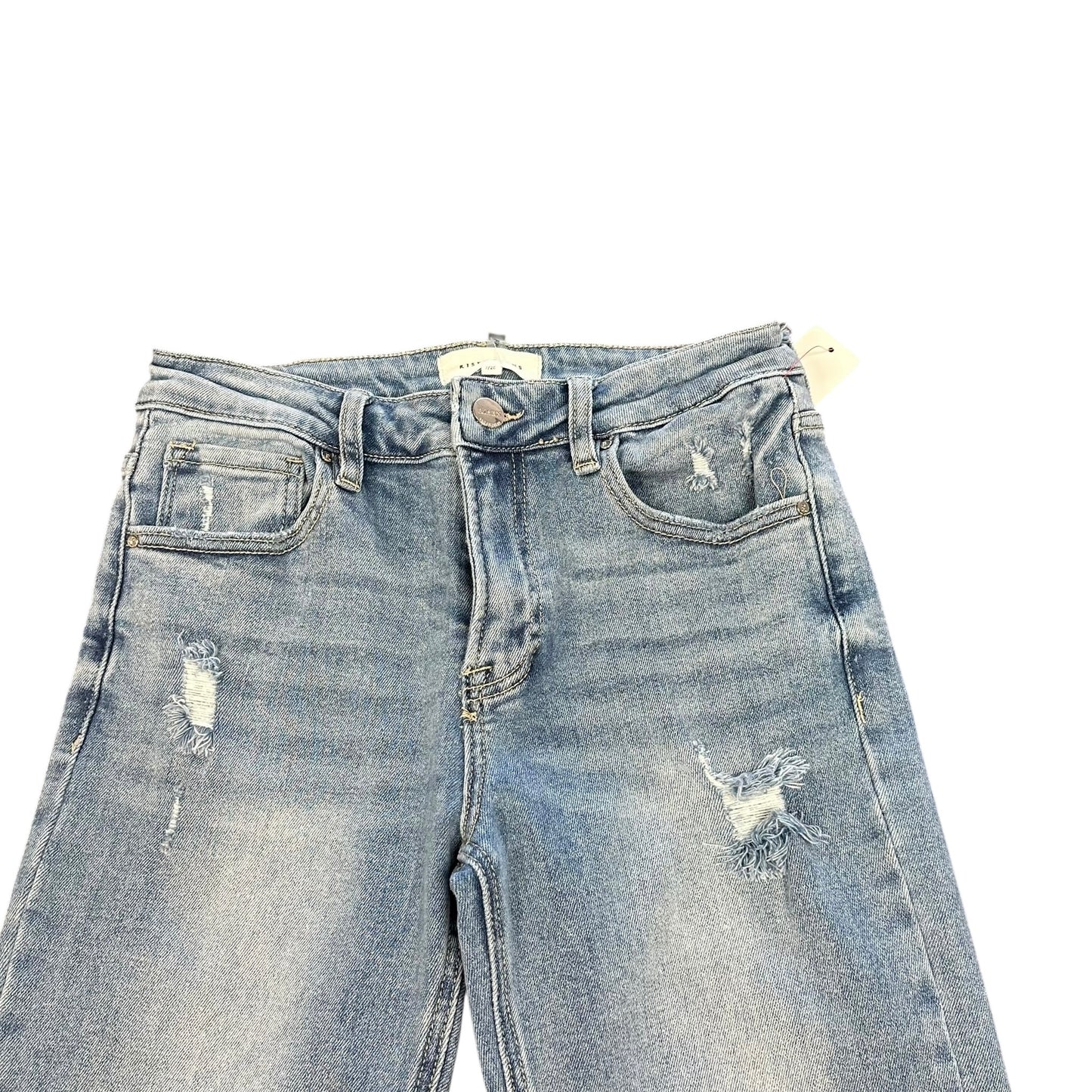 RISEN HIGH WAISTED WIDE LEG BLUE JEANS 39 SZ 7/28