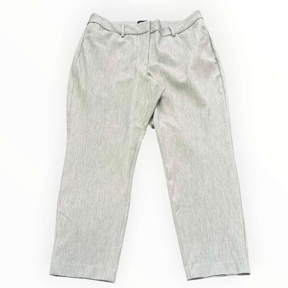 EXPRESS GRAY PUBLICIST ANKLE MID RISE TROUSERS 262 SZ 14