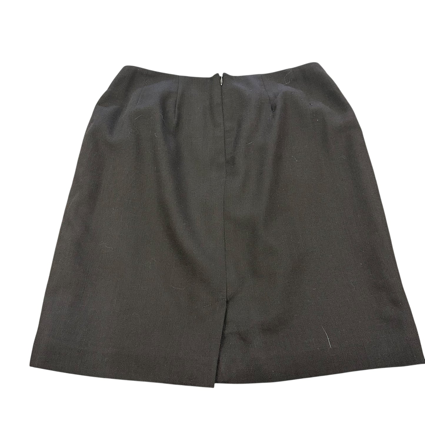 PETITE SOPHISTICATE 100% WOOL BROWN VINTAGE SKIRT 100 SMALL