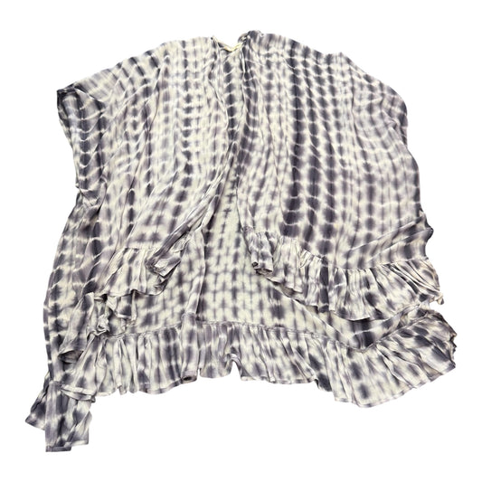EESOME WHITE NAVY OPEN KIMONO RUFFLE 100 OS
