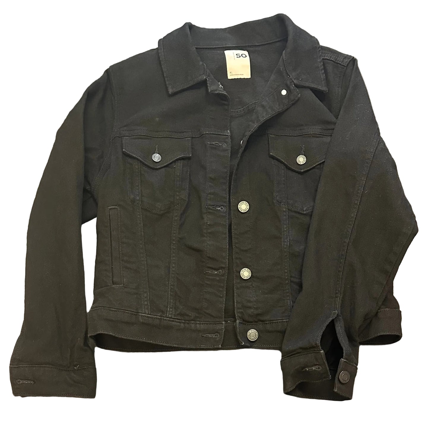 SO BLACK DENIM JACKET 218 XL