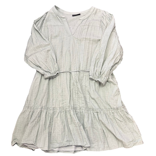 LANE BRYANT GREEN PLEATED DROP HEM DRESS 123 SZ 22
