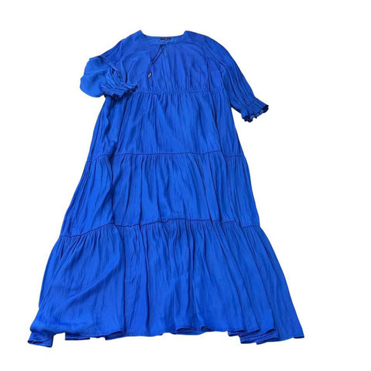 SKIES ARE BLUE TIERED MAXI DRESS 123 3X