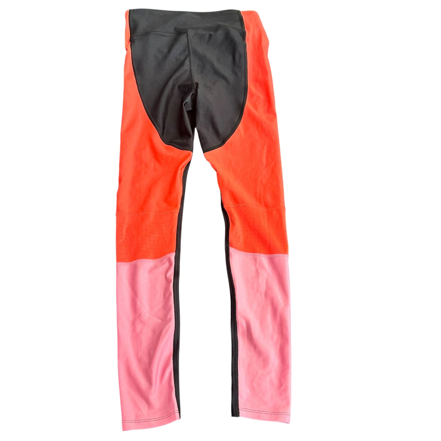 UNDER ARMOUR BLACK COMPRESSION HEATGEAR COLORBLOCK LEGGINGS 100 SMALL