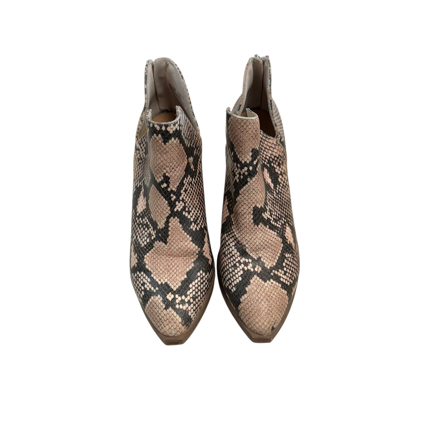 TIME & TRU SNAKESKIN ANKLE BOOTIES 100 SZ 10