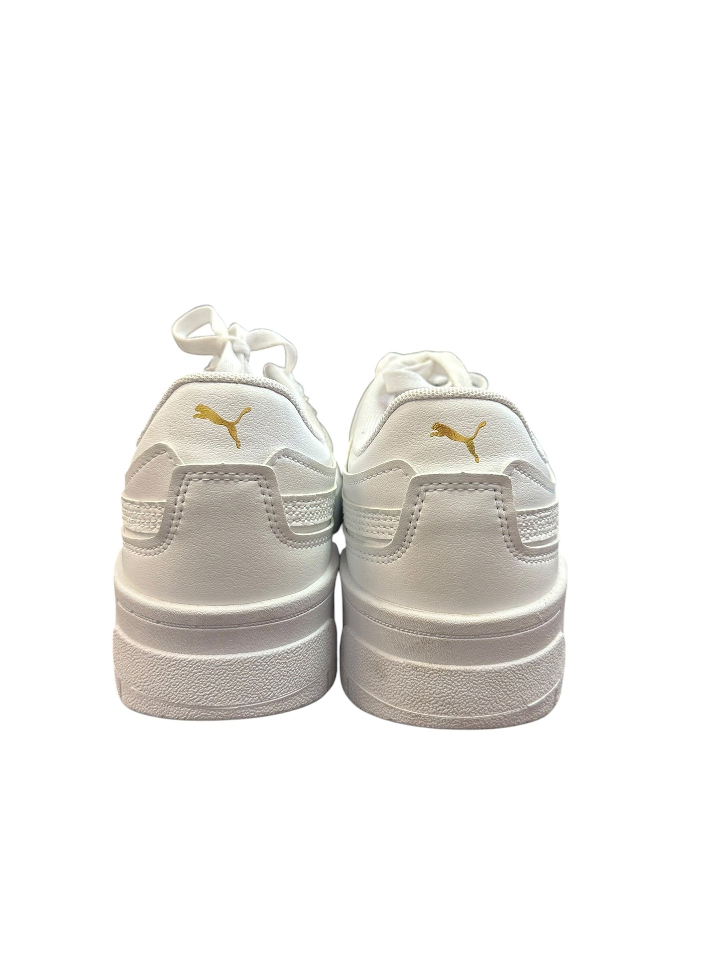 PUMA CALI DREAM LEATHER SNEAKERS MONOCHROME WHITE 122 SZ 7