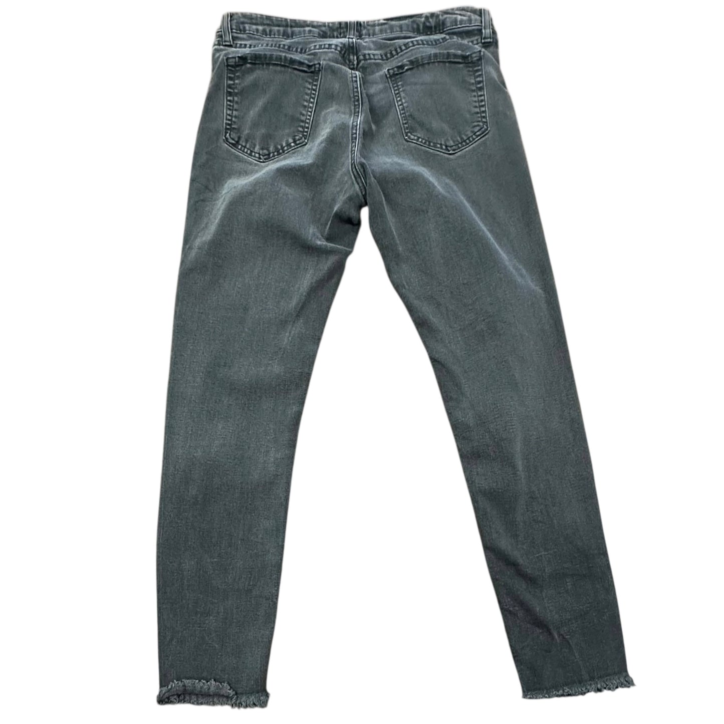 JUST BLACK BLACK SKINNY JEANS RAW HEM 206 SZ 31