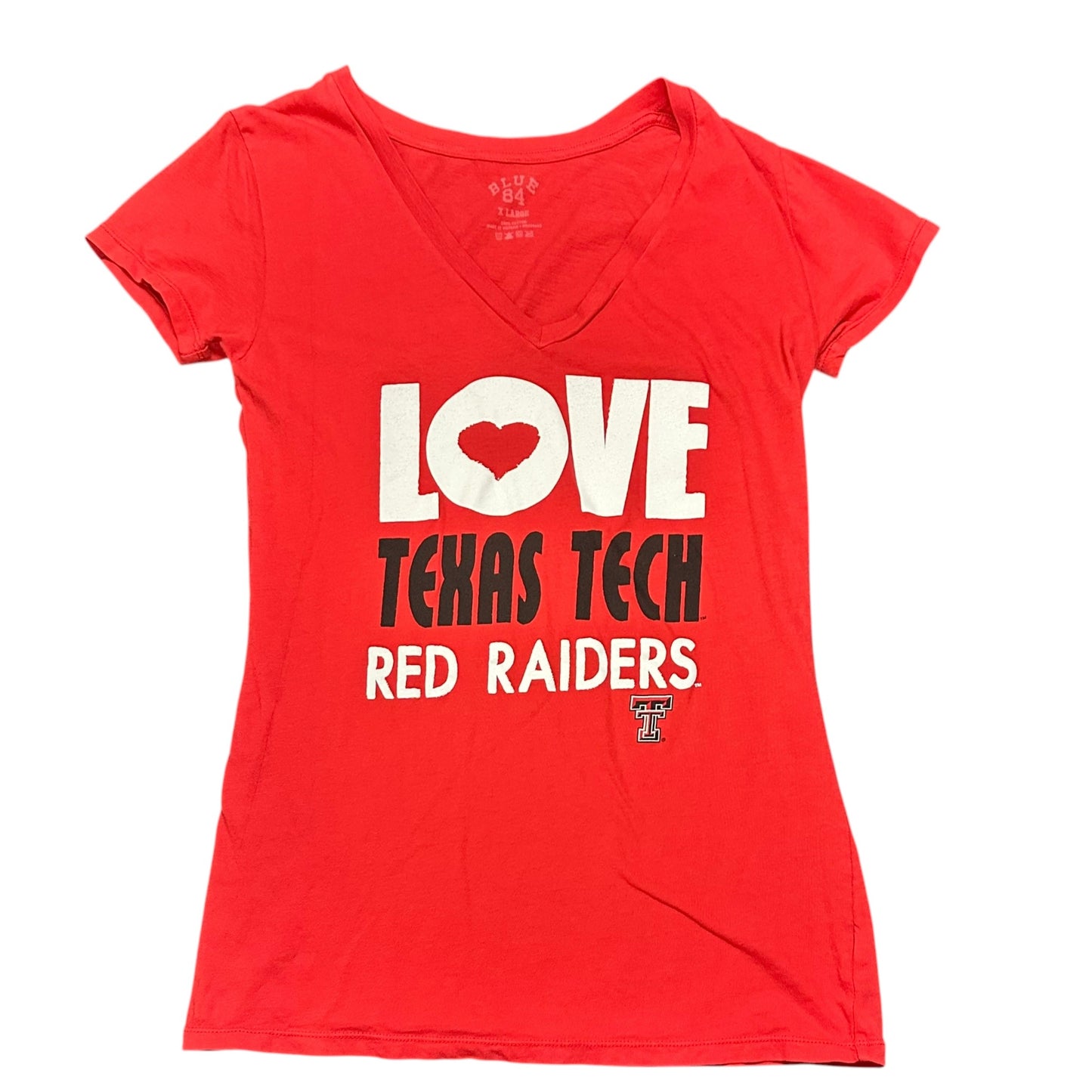 BLUE 84 LOVE TEXAS TECH T-SHIRT RED 41 XL