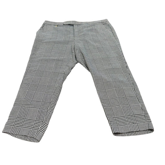 RALPH LAUREN BLACK WHITE HOUNDSTOOTH PANTS 45 Sz 18W