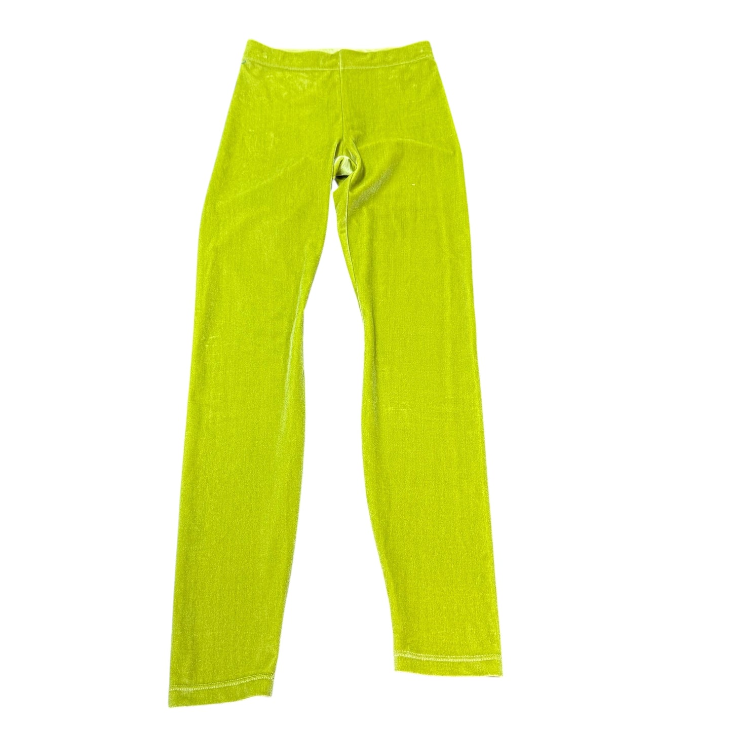 FABLETICS GREEN VELOUR GREEN HIGH WAISTED LEGGINGS 143 SMALL