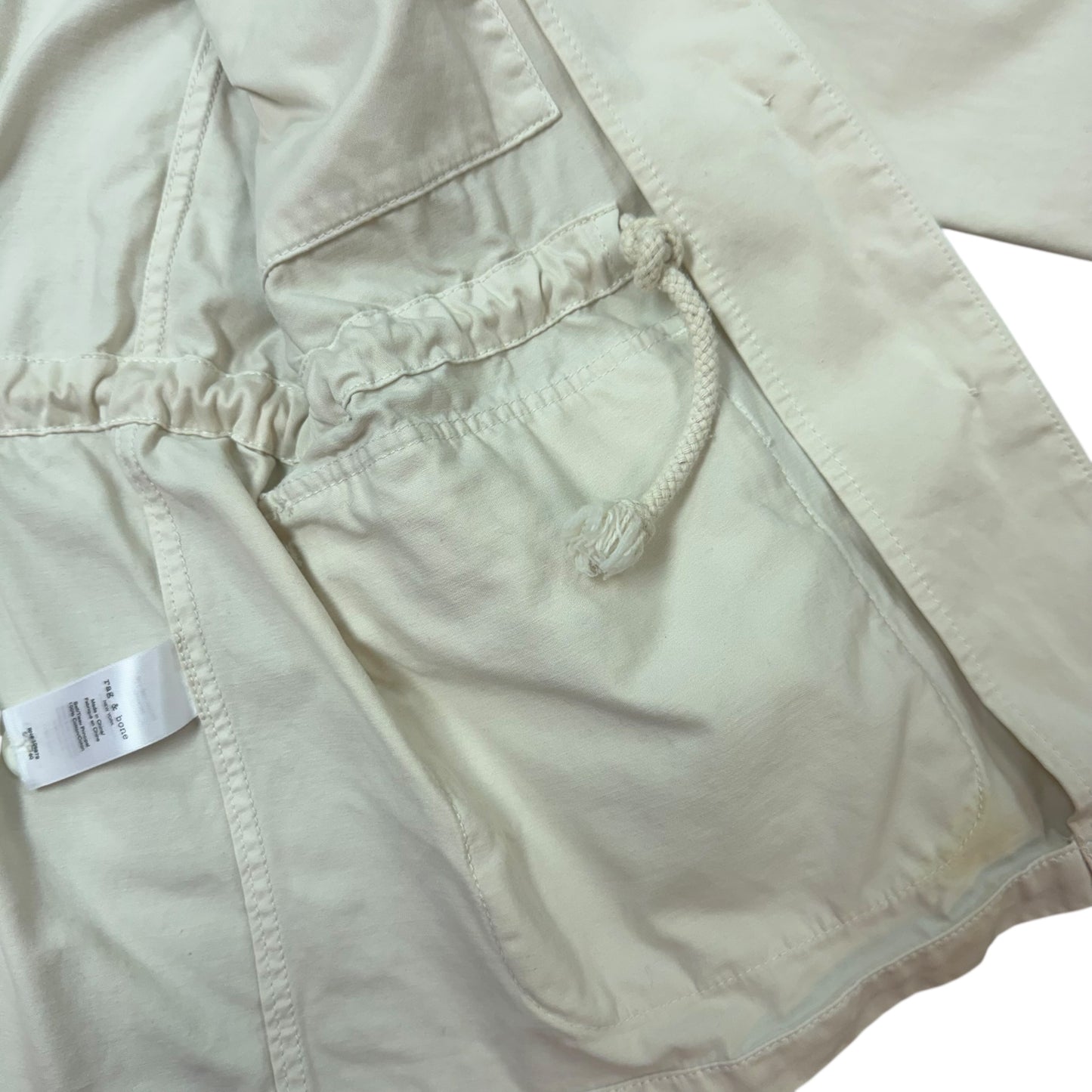 RAG & BONE PHARA FIELD UTILITY JACKET OFF WHITE 100 XS