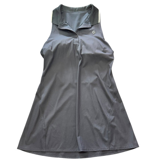 LULULEMON NAVY COLLARED TENNIS DRESS SLEEVELESS 26 MEDIUM