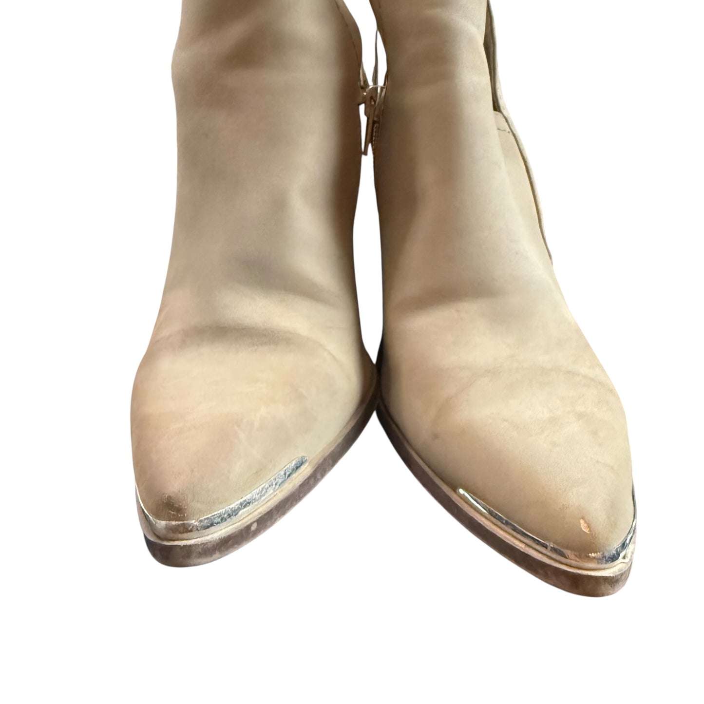 SODA BROWN TAUPE ANKLE BOOTIES 139 SZ 7