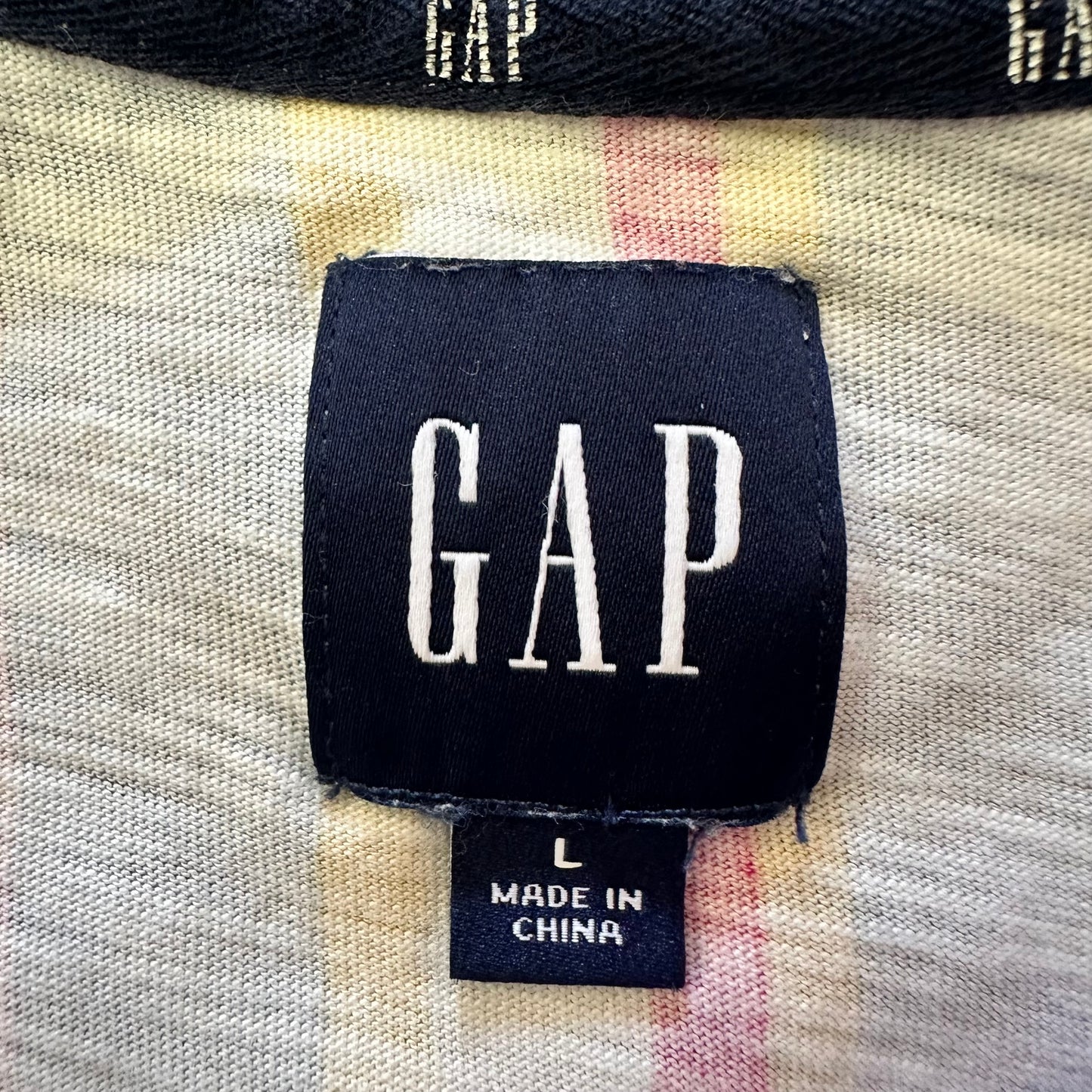 GAP STRIPED TIERED DRESS 244 LARGE
